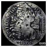 1800 Colonial Spain Silver 8 Reales Punchmarked NE