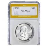 1963 Franklin Half Dollar PGA MS65