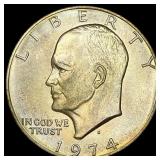 1974-S Eisenhower Dollar Copper-Nickel GEM BU
