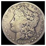 1890-CC Morgan Silver Dollar LIGHTLY CIRCULATED
