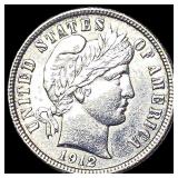 1912 Silver Barber Dime UNCIRCULATED