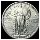 1917 Type 1 Standing Liberty Quarter UNCIRCULATED