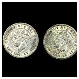 1941-1943 Newfoundland Silver 5 Cents HIGH GRADE