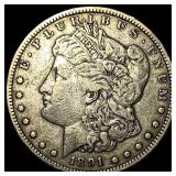 1891-CC Silver Morgan Dollar NEARLY UNCIRCULATED