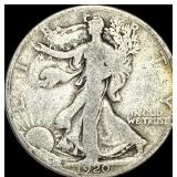 1920-D Silver Walking Liberty Half Dollar  NICELY