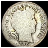 1909-D Silver Barber Dime NICELY CIRCULATED