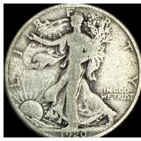 1920-D Silver Walking Liberty Half Dollar  NICELY