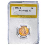 1952-D Wheat Cent PGA MS66 RD