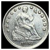 1858-O Seated Liberty Half Dime CLOSELY  UNCIRCUL