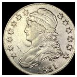1831 Capped Bust Half Dollar CLOSELY  UNCIRCULATE