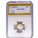 1940-S Roosevelt Dime PGA MS68