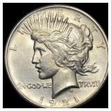 1921 Silver Peace Dollar UNCIRCULATED