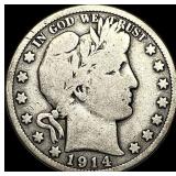 1914 Barber Half Dollar NICELY CIRCULATED