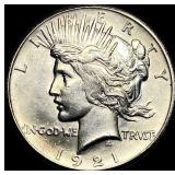 1921 HR Silver Peace Dollar UNCIRCULATED
