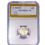 1925-D Mercury Silver Dime PGA MS63+ FB