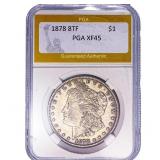 1878 8TF Morgan Silver Dollar PGA XF45