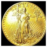 1908-D No Motto Gold $20 Double Eagle UNCIRCULATED