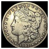 1902-S Silver Morgan Dollar ABOUT UNCIRCULATED