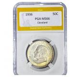 1936 Cleveland Half Dollar PGA MS66