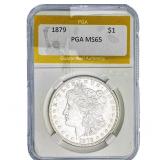 1879 Morgan Silver Dollar PGA MS65