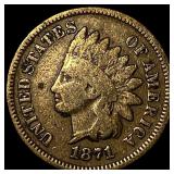 1871 Indian Head Cent HIGH GRADE