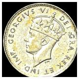 1945 Newfoundland Silver 5 Cents HIGH GRADE