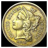 1879 Nickel Three-Cent Piece CLOSELY UNCIRCULATED