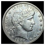 1900-S Silver Barber Quarter UNCIRCULATED