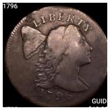 1796 Liberty Cap Large Cent LIGHTLY CIRCULATED