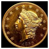 1850 $20 Gold Double Eagle