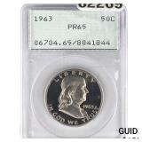 1963 Franklin Half Dollar PCGS PR65