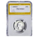 1949-D Washington Silver Quarter PGA MS66+