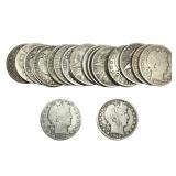 Roll of 20 Silver Barber 50C