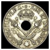1945 New Guinea Silver Shilling UNCIRCULATED