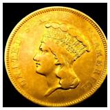 1854-O $3 Gold Piece