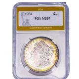 1904 Morgan Silver Dollar PGA MS64