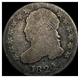 1824 Capped Bust Dime NICELY CIRCULATED