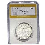 1936 York Half Dollar PGA MS67