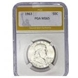 1963 Franklin Half Dollar PGA MS65