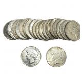 Roll of 20 Silver Peace $1