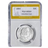 1893 Columbian Expo Half Dollar PGA MS64