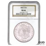 1882-S Morgan Silver Dollar NGC MS66