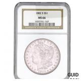 1882-S Morgan Silver Dollar NGC MS66