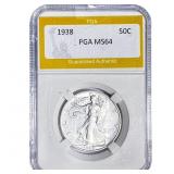 1938 Walking Liberty Half Dollar PGA MS64
