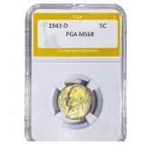 1943-D Jefferson Nickel PGA MS68