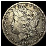 1896-S Silver Morgan Dollar ABOUT UNCIRCULATED