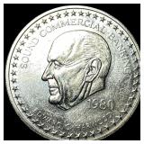 1980 Silver 1 oz Round Edward C. Harwood UNCIRCULA