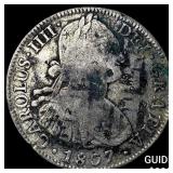 1807 Colonial Spain Silver 8 Reales Punchmarked NE