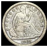 1839 Seated Liberty Dime LIGHTLY CIRCULATED
