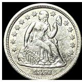 1857-O Silver Seated Liberty Dime CLOSELY UNCIRCUL